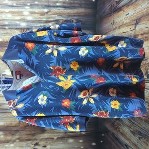 Tommy Hilfiger sz XL 100% Cotton Tropical Short Sleeve Polo Shirt